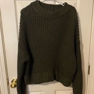 Olive green knitted sweater (moon and Madison)
